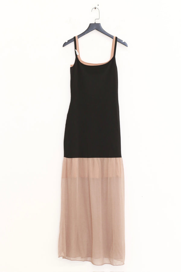 SWAYING 25 Spring and Summer Two-piece Suspender Fishtail Long Skirt SW-SW25SS2L02C5-HEI Black SW-SW25SS2L02C1